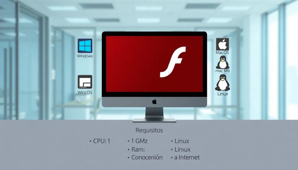Adobe Flash player requisitos