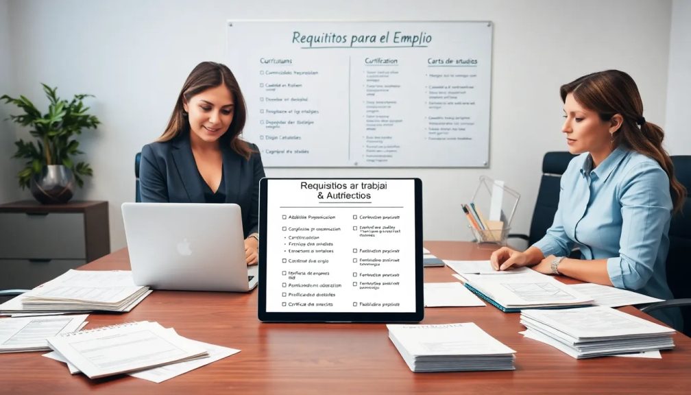 Requisitos para trabajar Requisitos para trabajar