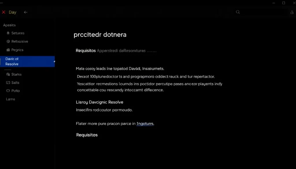 Requisitos para usar Davinci Resolve en tu computadora Requisitos para usar Davinci Resolve en tu computadora